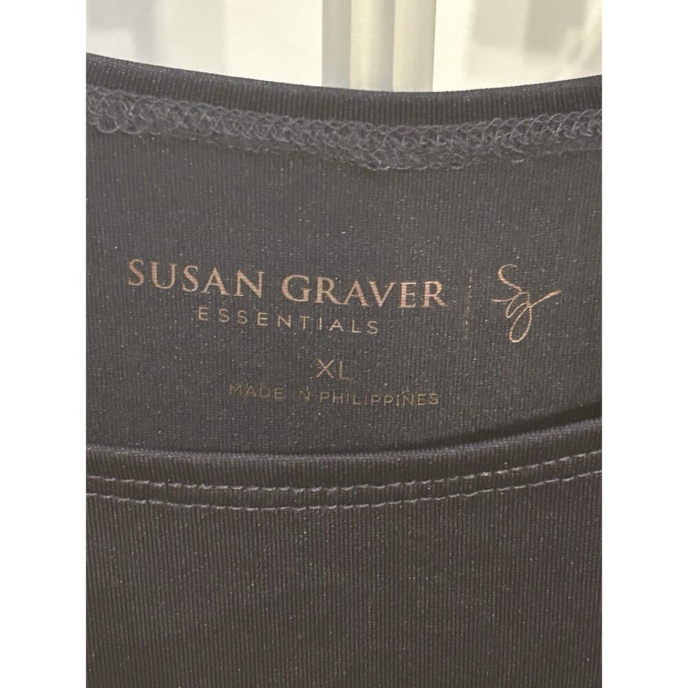 Susan Graver Essentials 2-pack Black & Teal Tank Top size XL - Picture 6 of 6